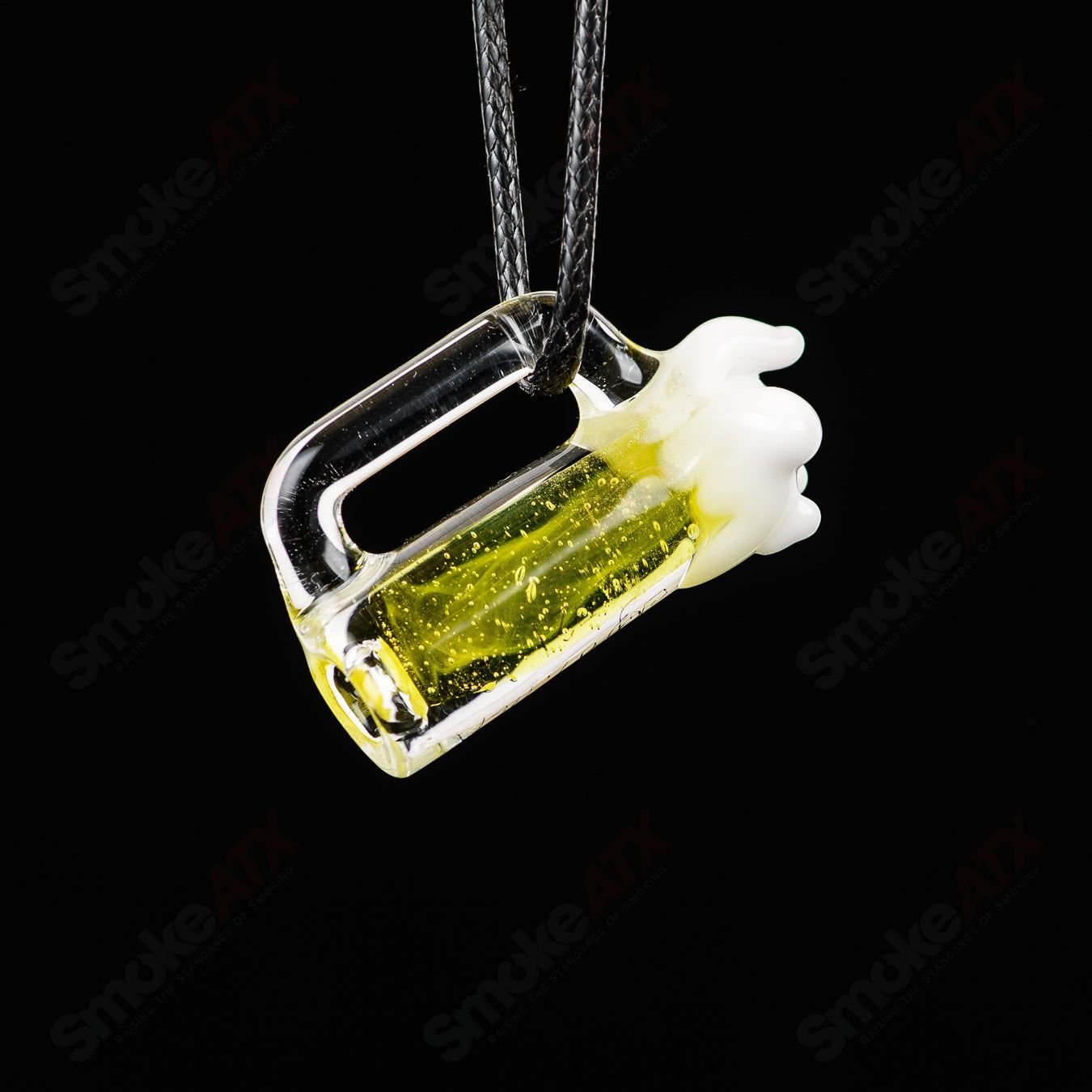 Frosty Beer Mug Pendant by Sputnik, glass pendant featuring a detailed beer mug design with frosty finish.