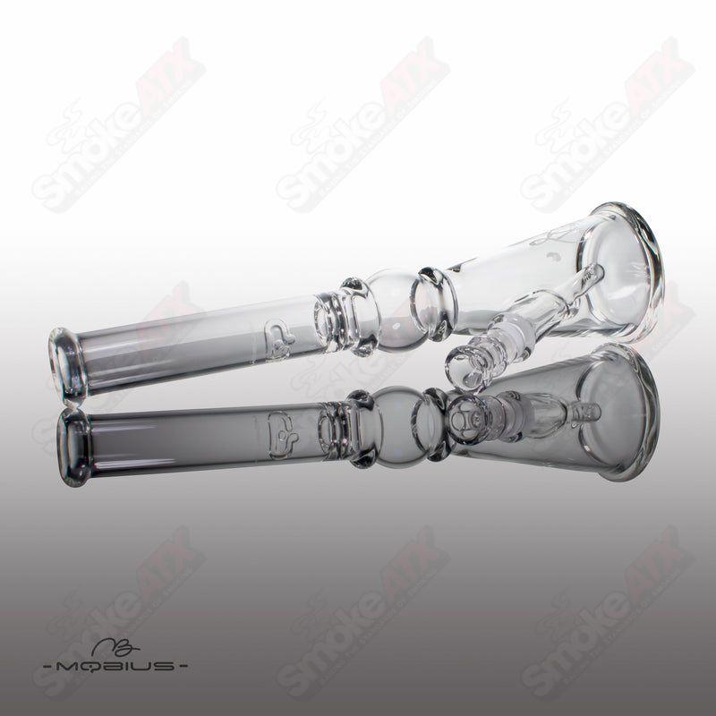 GRB 16 Matrix Mobius glass beaker by Mobius, featuring a clear, cylindrical shape with scientific markings and a wide mouth opening.