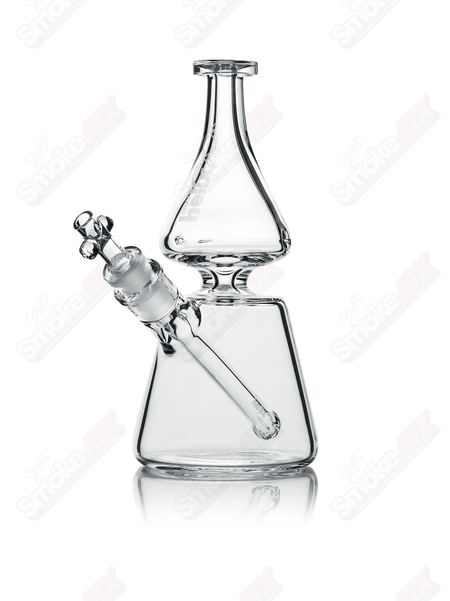 Helix Clear Beaker Base Waterpipe GRAV Labs - Smoke ATX