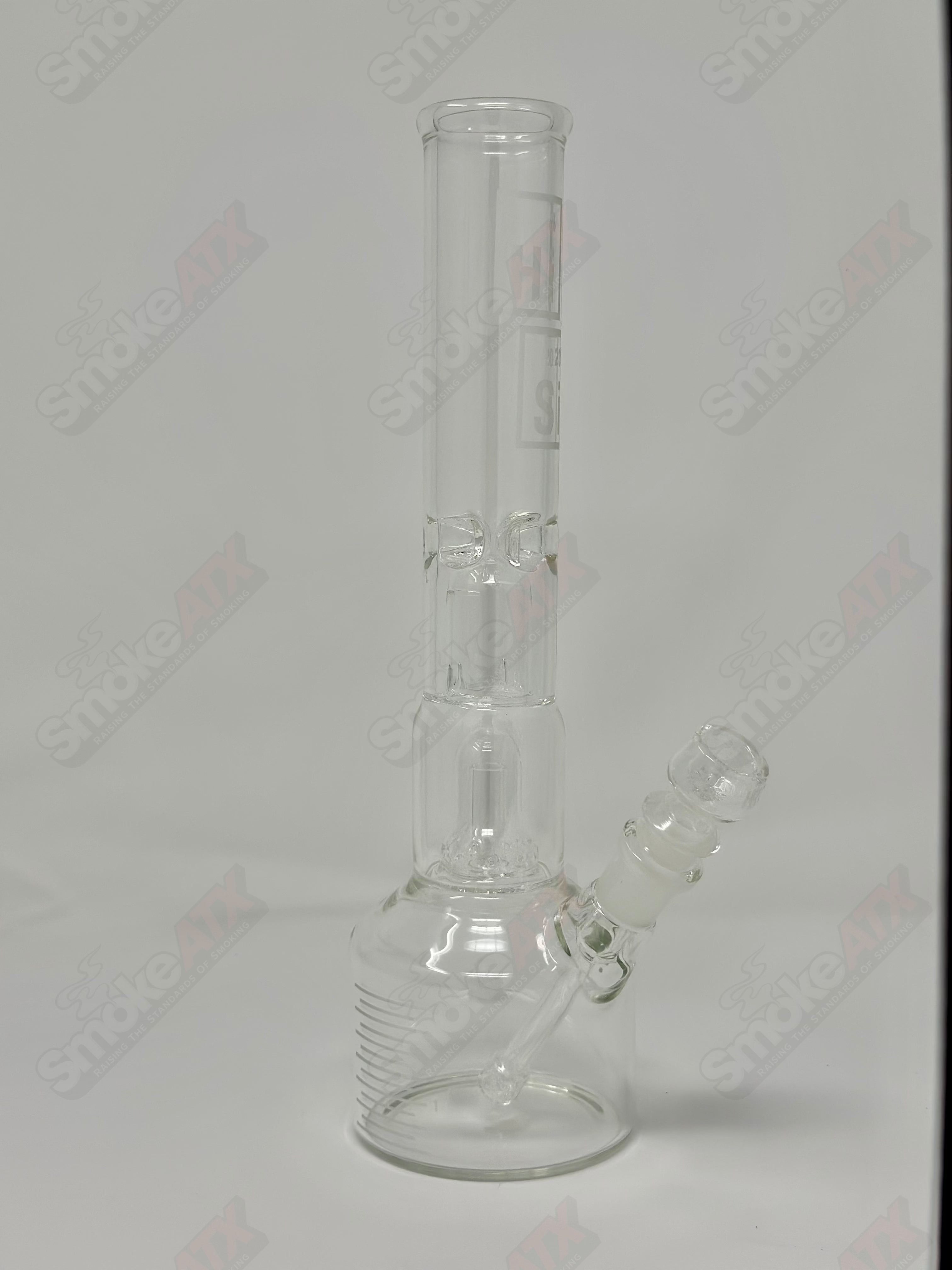 Jr. Double Bell Perc 12" Beaker HiSi Glass - Smoke ATX