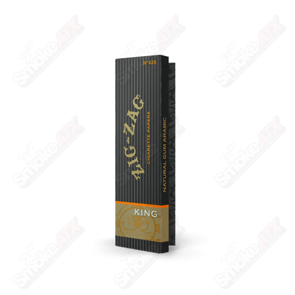 King Zig Zag Rolling Papers, 420 Products brand, featuring natural paper with zig zag branding visible in the image.