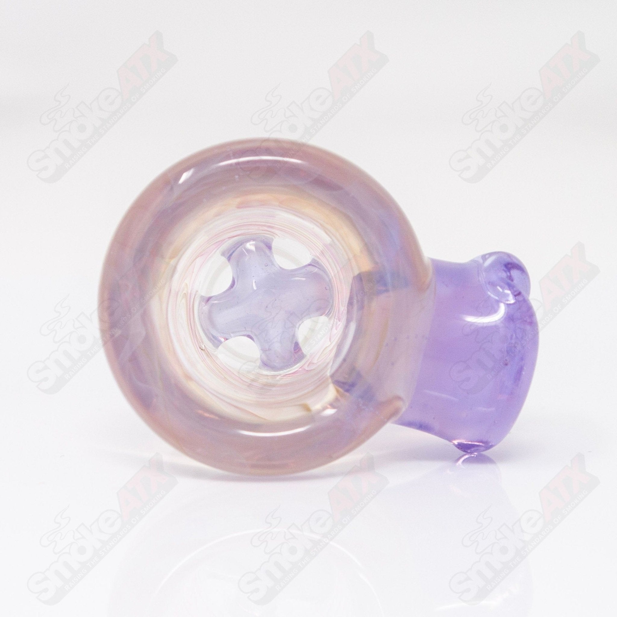 Lucid 18mm Full Accent Slide Black T Glass 6 - Smoke ATX