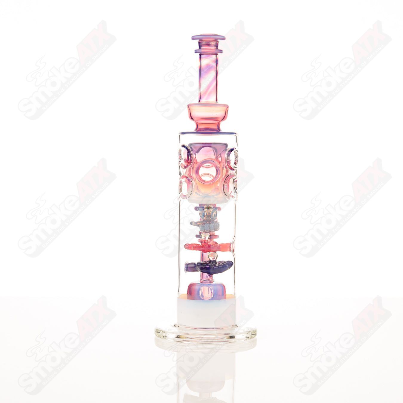 Opal Hands Rig by GD Glass, a colorful concentrate rig with future line fade cove design, featuring vibrant glasswork and intricate details.