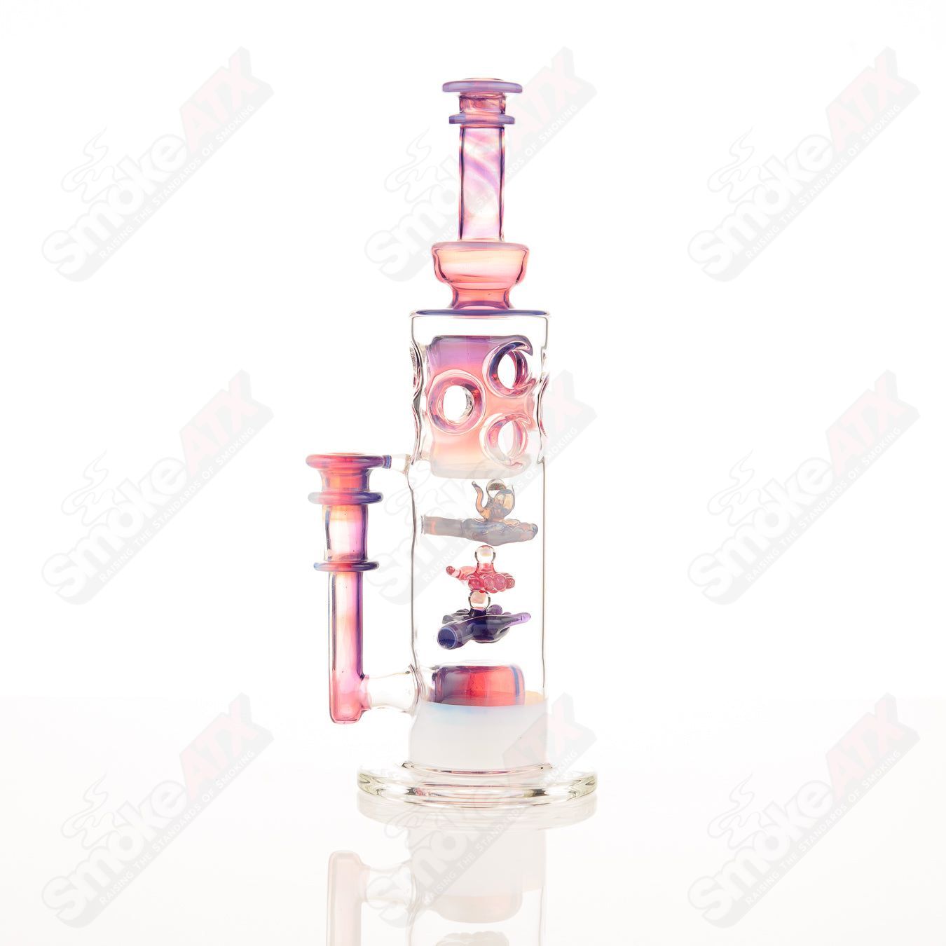 Opal Hands Rig by GD Glass, a Heady Glass concentrate rig with Future Line Fade Cove design and intricate glasswork.