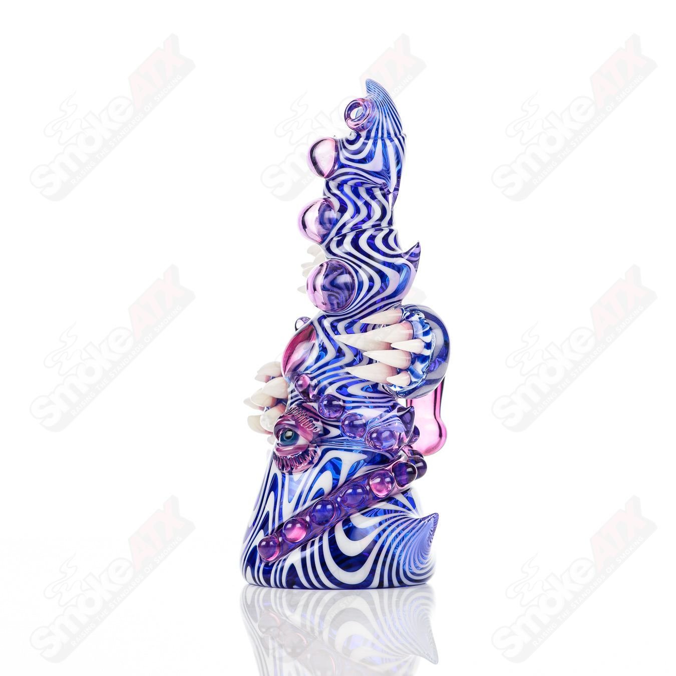 Saltacc Brackish RipCurl by Galactic Glass x SALT, a colorful heady glass concentrate rig with intricate design and vibrant glasswork.