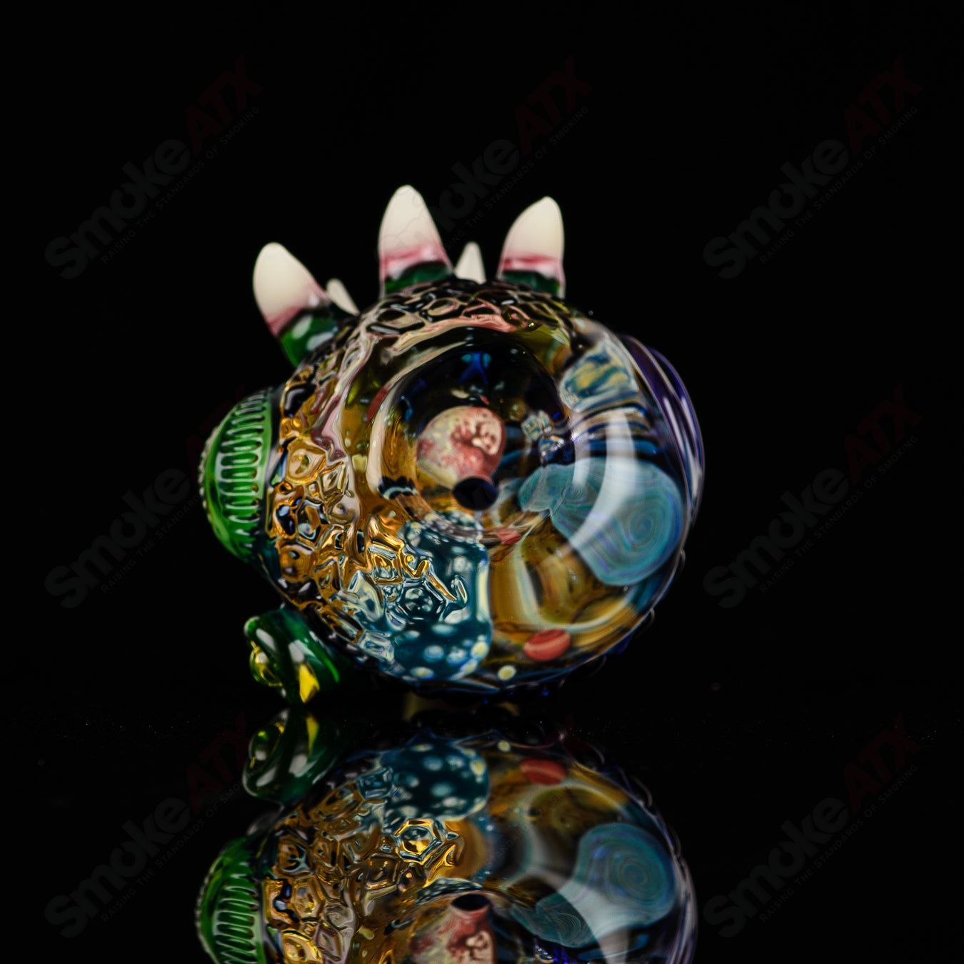 Salted Universe Slide by SALT & JOLEX, a stylish heady glass bowl with a cosmic design, perfect for enhancing your smoking experience.