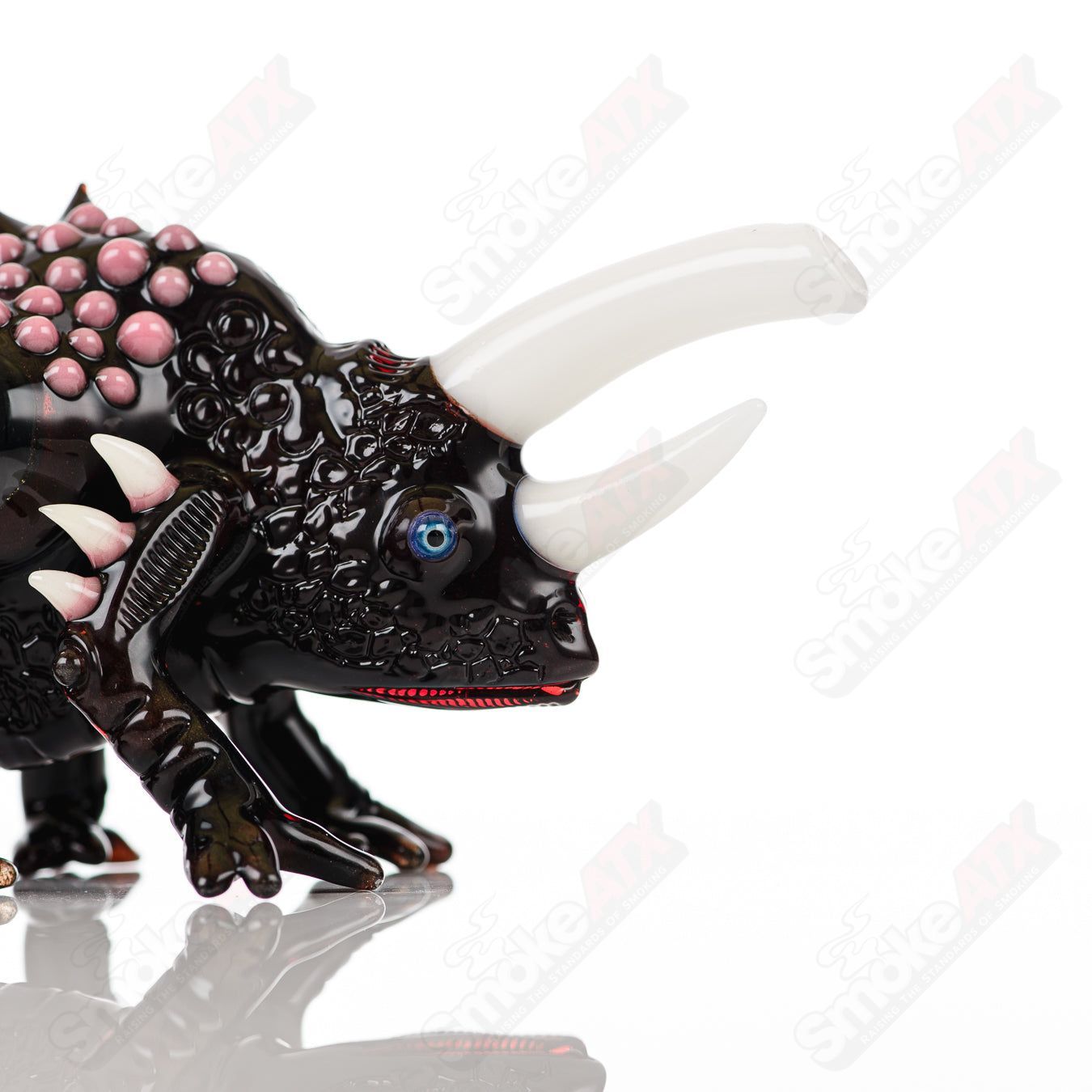 Salty Chameleon by Hardman Glass Salt Glass, heady glass concentrate rig with colorful chameleon design, intricate glasswork, and artistic details