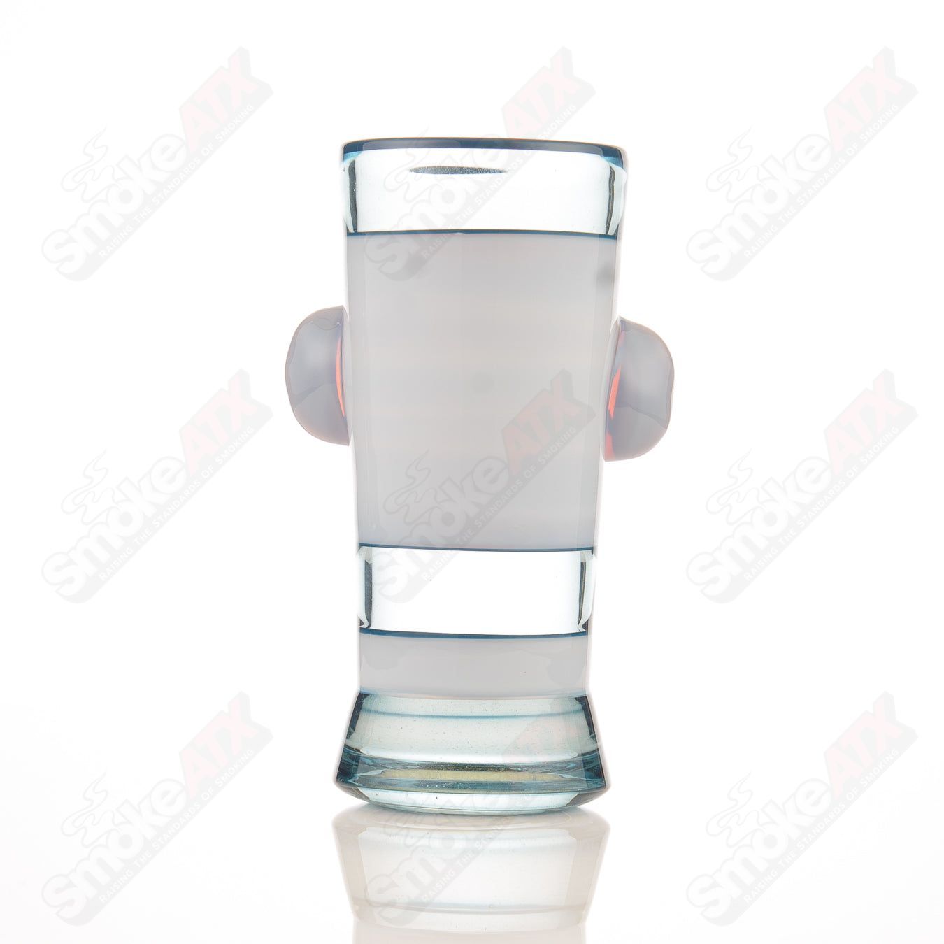 Shifty Monkey drinking glass by Jake C Glass, heady glass cup featuring a colorful monkey design and intricate details.
