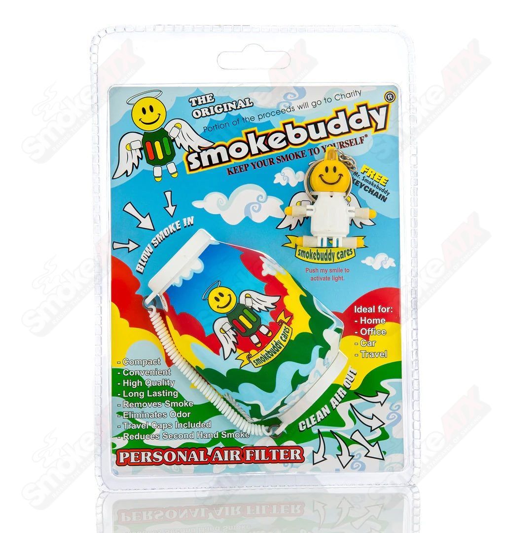 Smoke Buddy Original air filter device used for odor control and air purification, compact and portable design.
