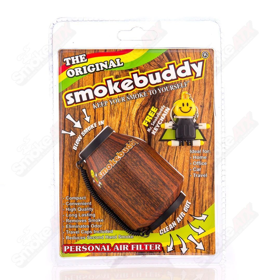 Smoke Buddy Original air filter device for odor and smoke filtration, compact and portable for discreet use.