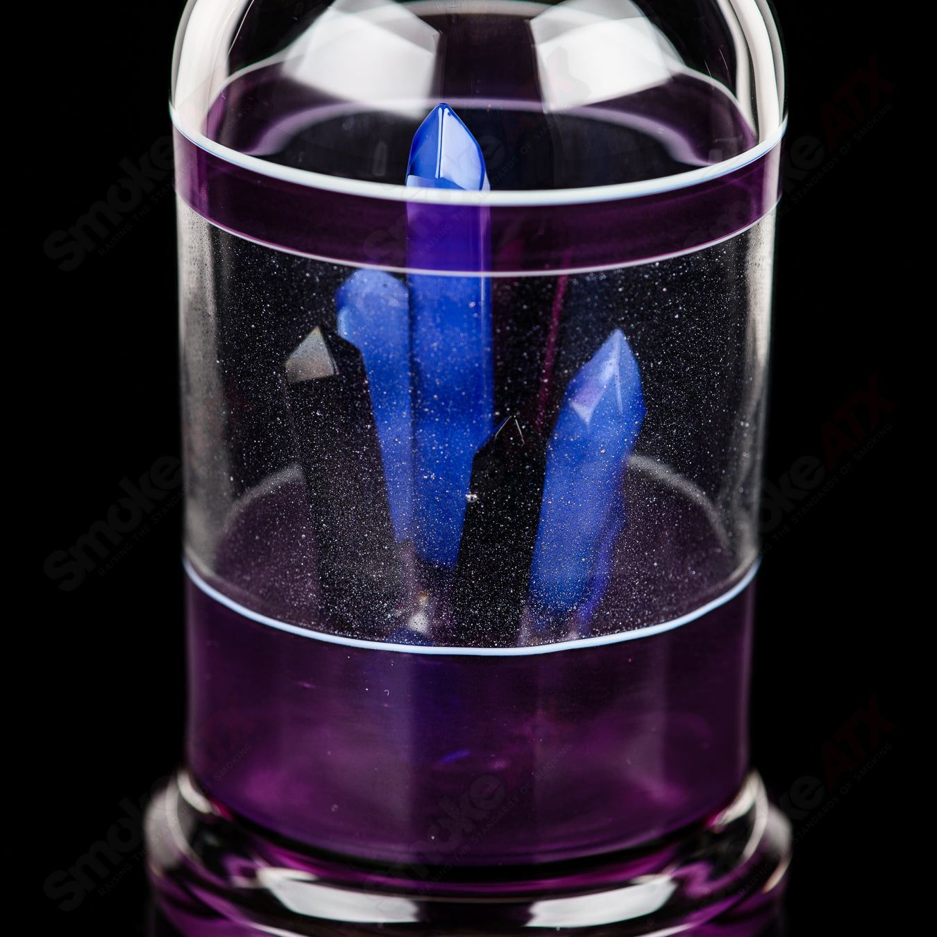 Northern Waters x SPG Heady Glass spray bottle with intricate design and clear glass construction.