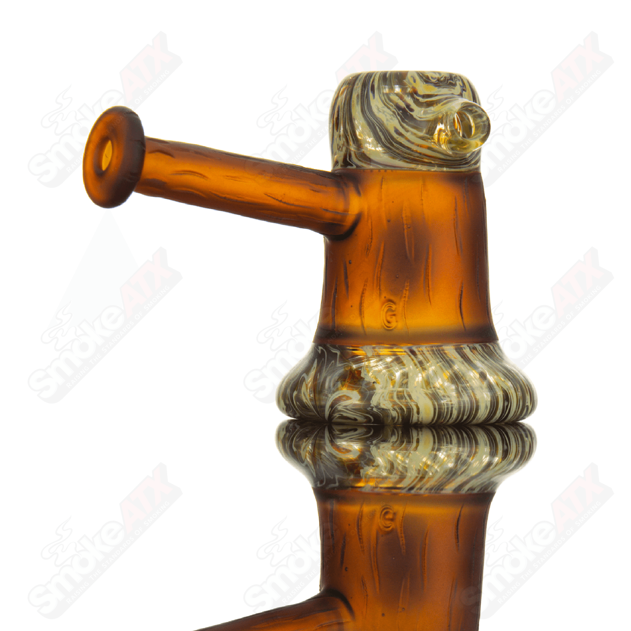 Heady Glass Chad G hand pipe featuring a stand-up hammer design, crafted with colorful glass and intricate details.