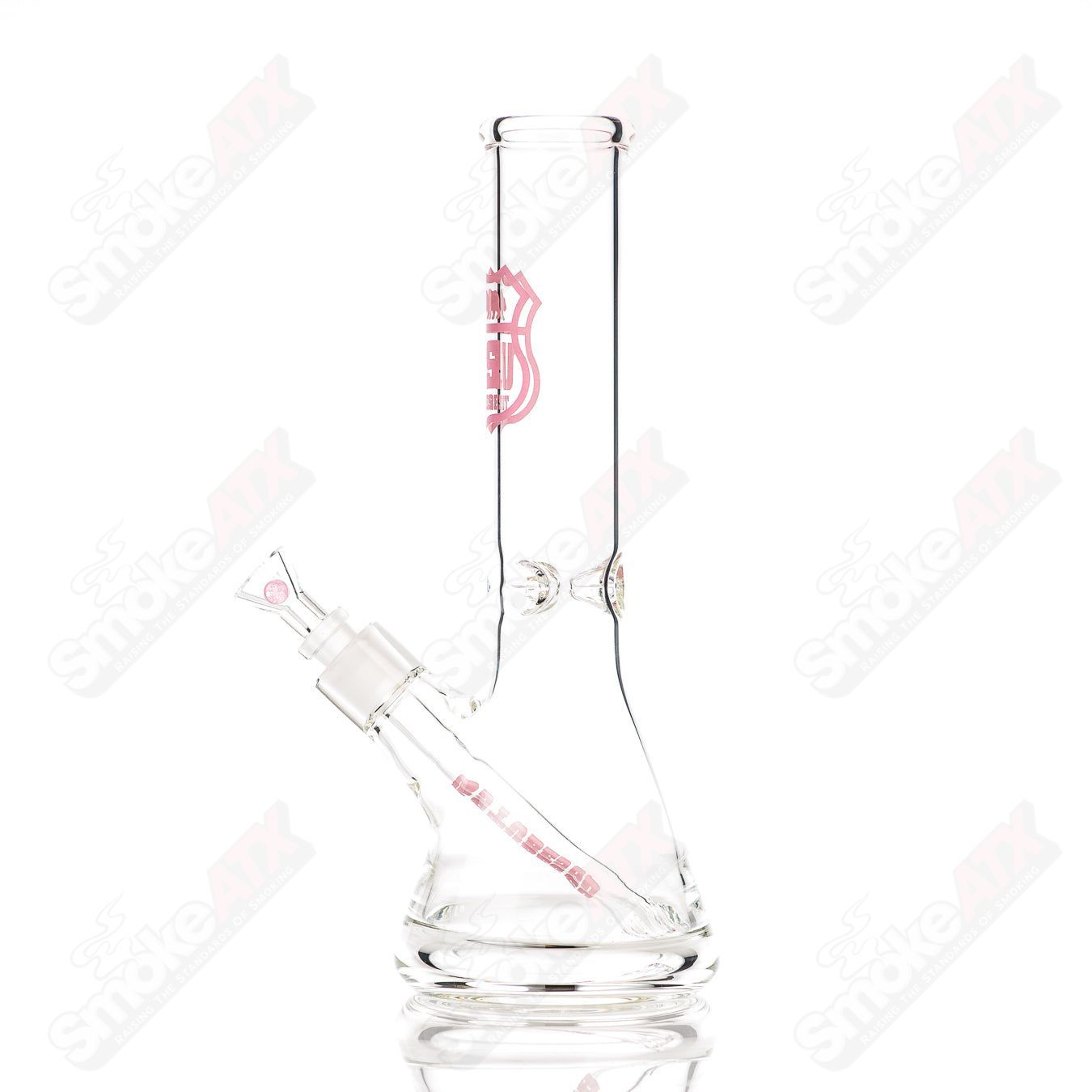 US Tubes Beaker 50X5 12" Constriction - Pink Highway Decal - Smoke ATX