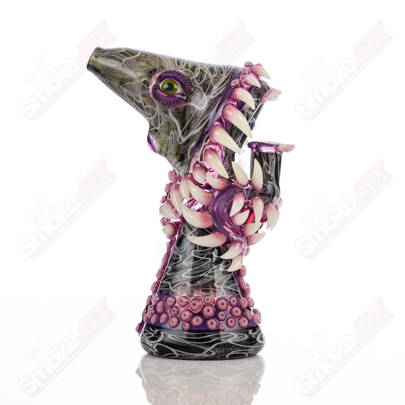 Salt Glass UV ReCurl concentrate rig with Toro and Salt Grail, featuring heady glass design and UV-reactive elements.