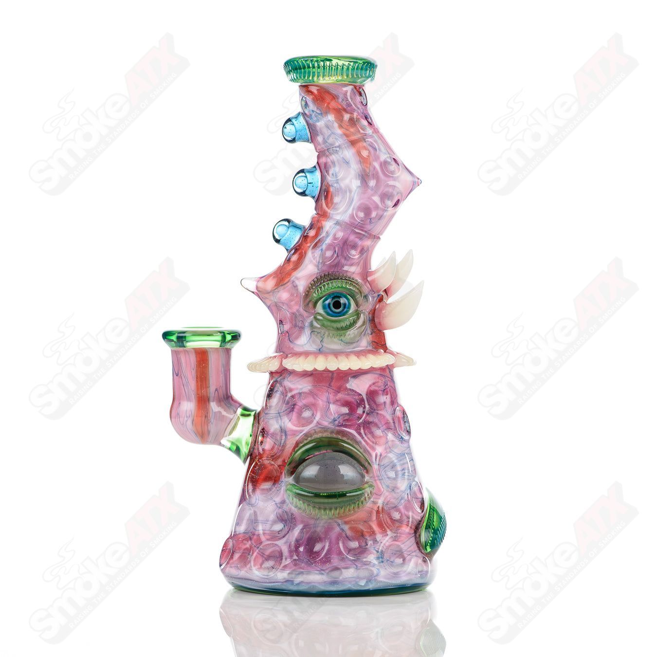 Salt Glass UV Saltacc Soul Window concentrate rig featuring vibrant colors and intricate glass design from Scomomoanet x SALT collection