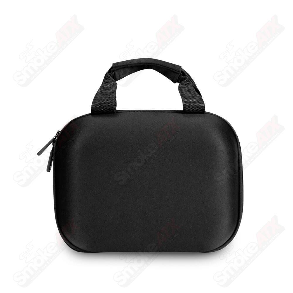 Black Vatra Bags capsule protection case, 9x6 inches, designed for storing and protecting small electronic devices.