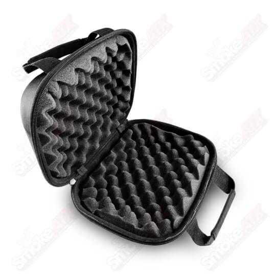 Black Vatra Bags capsule protection case measuring 9x6 inches, designed for secure storage and portability.