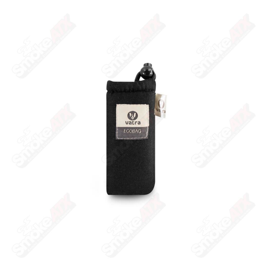 Black hemp Vatra Bags V00 4.5-inch drawstring protection case with a secure closure and compact design.