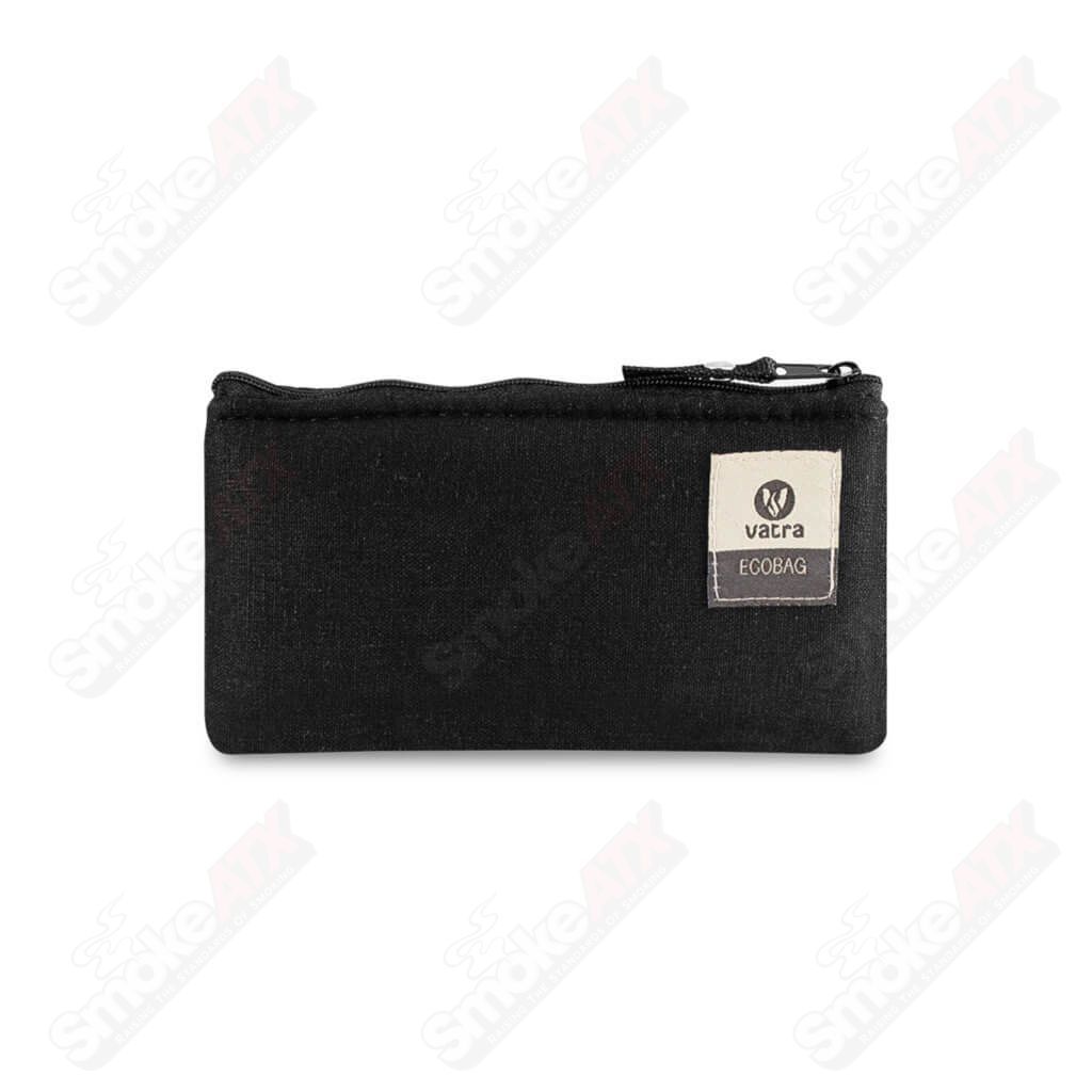 Vatra Black Hemp V16 6.5-inch zip pouch, protective case with durable hemp fabric and secure zipper closure.
