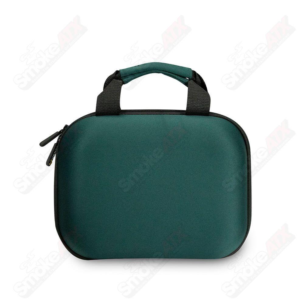 Green Vatra Bags 9x6 inch capsule protection case with smooth exterior and secure closure for storing small valuables.