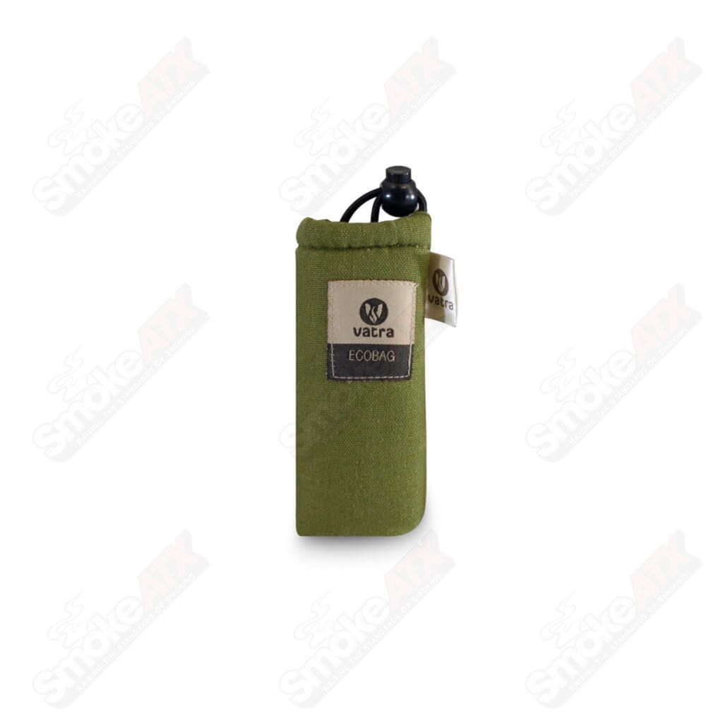 Vatra Green Hemp V00 4.5-inch drawstring protection case for portable devices, made of eco-friendly hemp material.