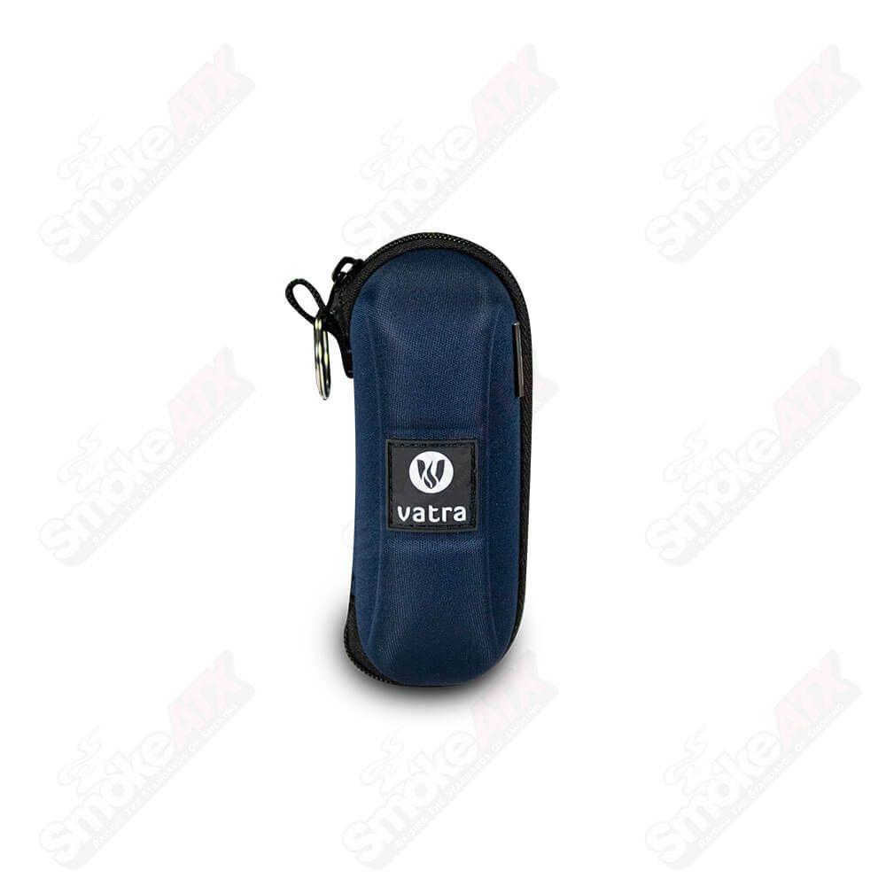 Vatra Bags Navy 4-inch capsule protection case showing sleek navy exterior and compact design for safe storage.