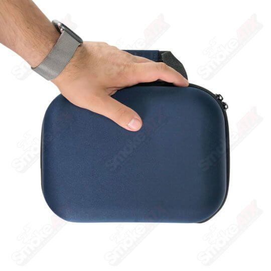 Navy Vatra Capsule Protection Case in 9x6 inches, designed for secure storage of small valuables or accessories.