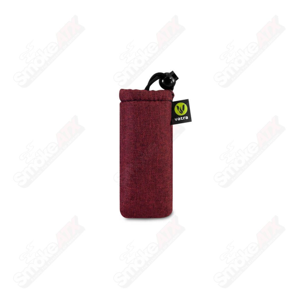 Vatra Bags woven burgundy protection case with 4.5-inch drawstring, made of durable woven material, designed for secure storage.