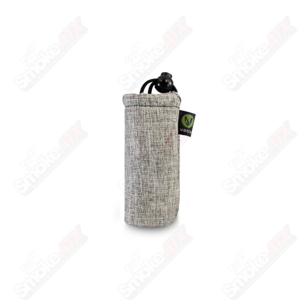 Vatra Bags woven khaki brown V00 4.5-inch drawstring protection case with durable woven design and secure closure.