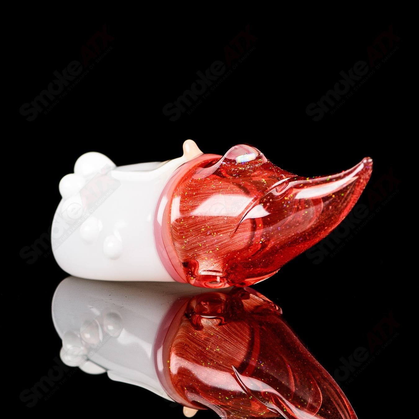 Colorful Wizard Pendant by Phil Siegel Glass, handcrafted heady glass pendant with intricate wizard design.