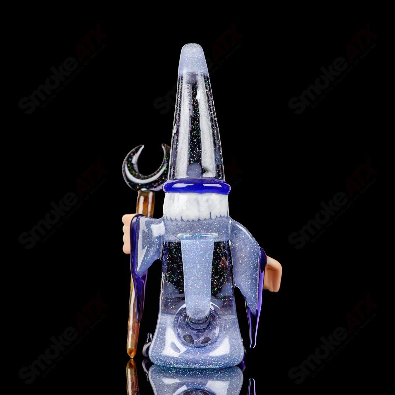 Wizard Rig Stargazer by Phil Siegel Glass, a Heady Glass concentrate rig featuring intricate design and vibrant colors.