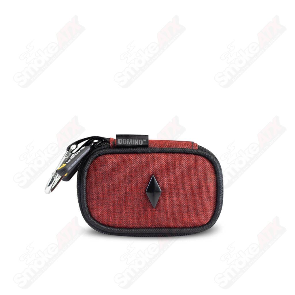 Woven Burgundy 4-inch Domino Vatra protection case by Vatra, featuring a textured woven design and durable construction.
