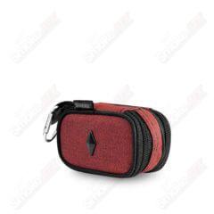 Woven Burgundy 4-inch Domino Vatra protection case by Vatra, featuring a textured woven design and durable construction.