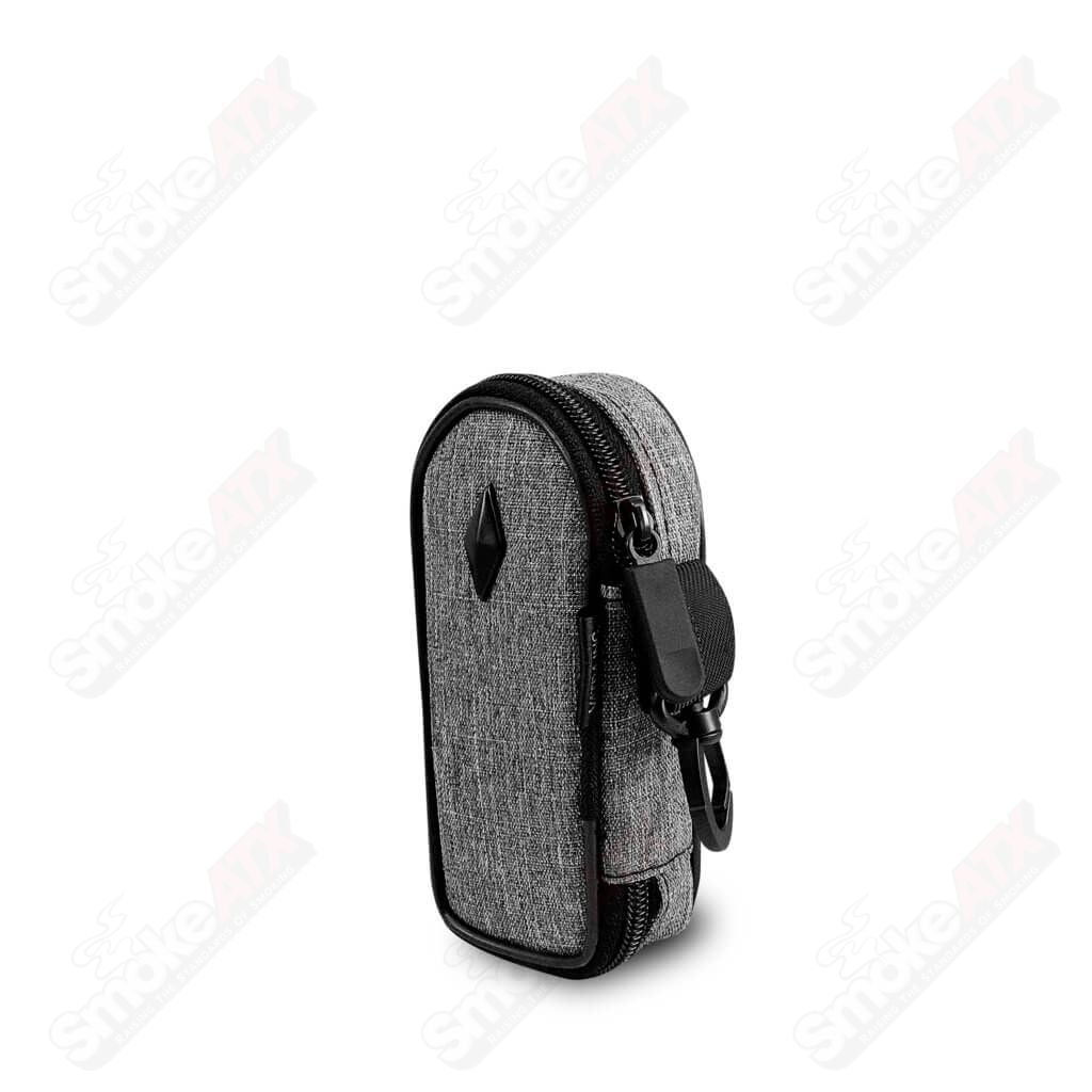 Woven gray 5-inch coffin-style Vatra protection case with textured surface and sturdy design for musical instruments.