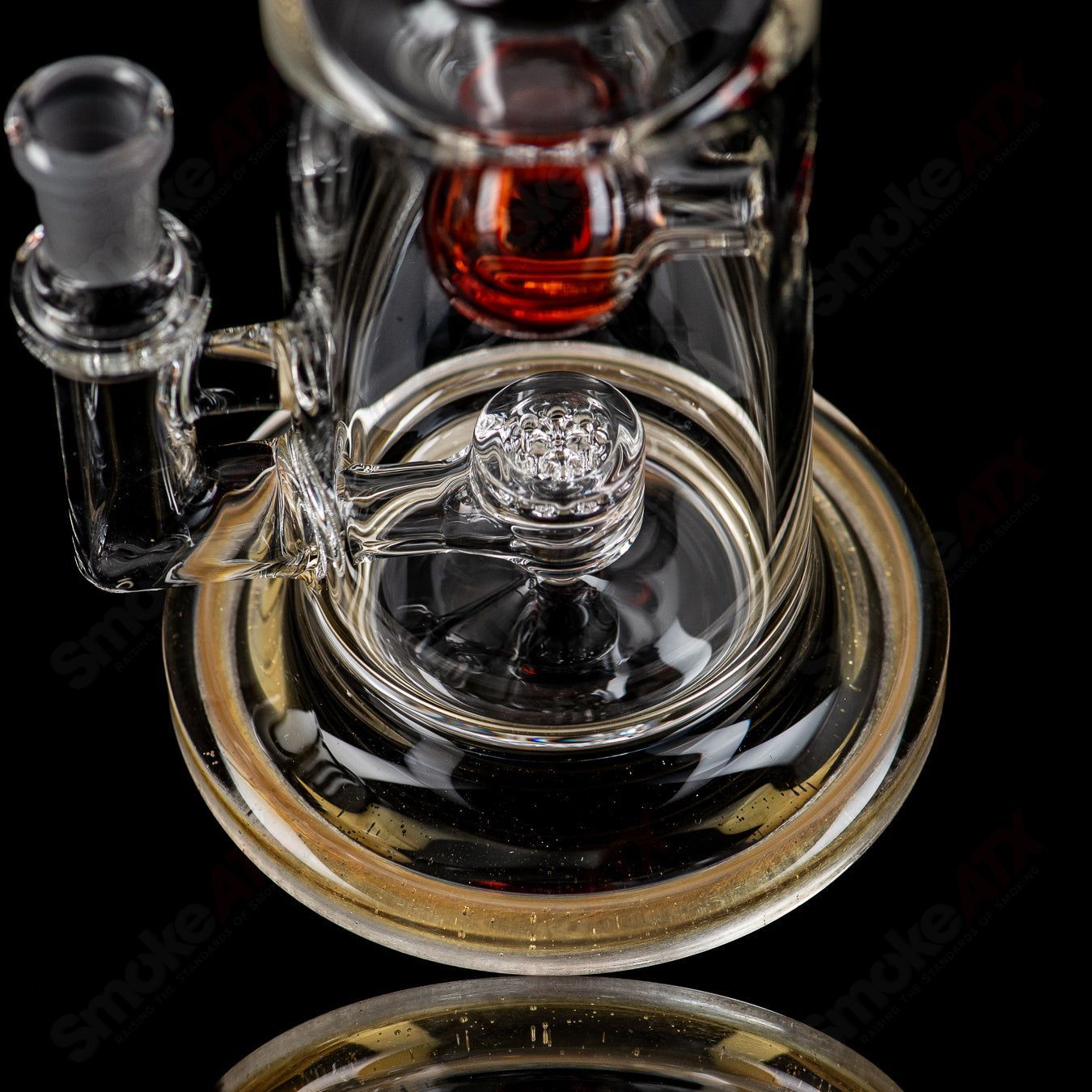1 10mm Jet Perc w/ Color Accents by Toro Glass - Smoke ATX
