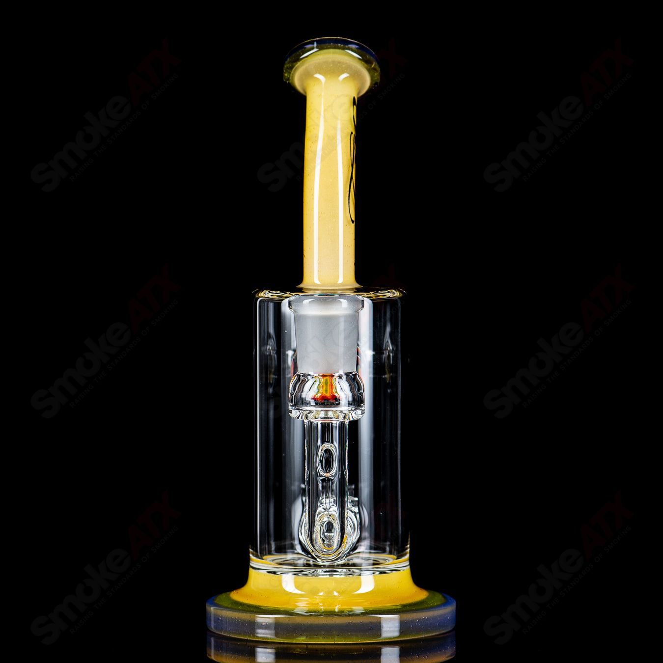 Toro Glass 14mm Jetperc full-color foot/mouthpiece for concentrate rig, showcasing vibrant glasswork and intricate design features.