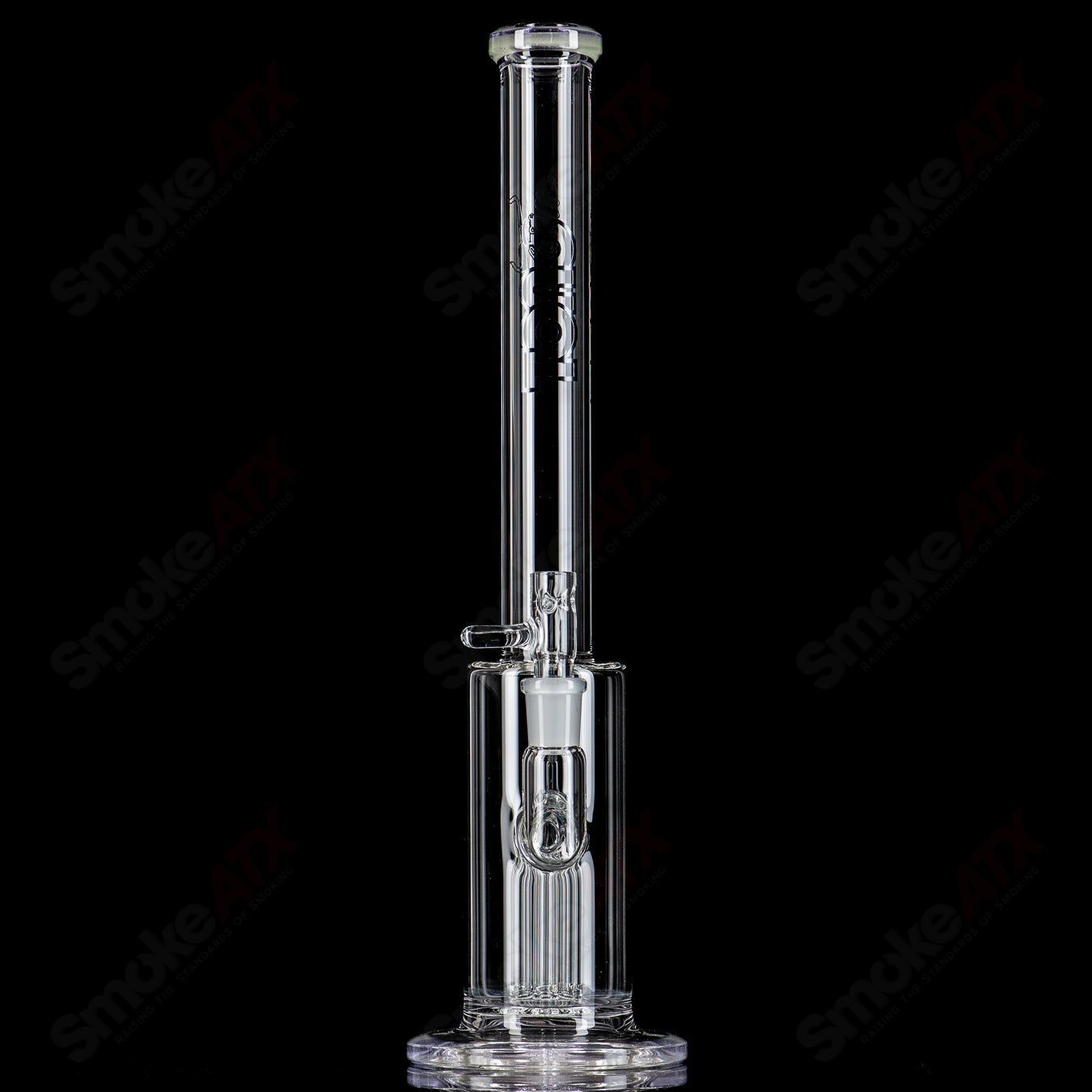 1 14mm Mini Tree w/ Worked Cap by Toro Glass - Smoke ATX