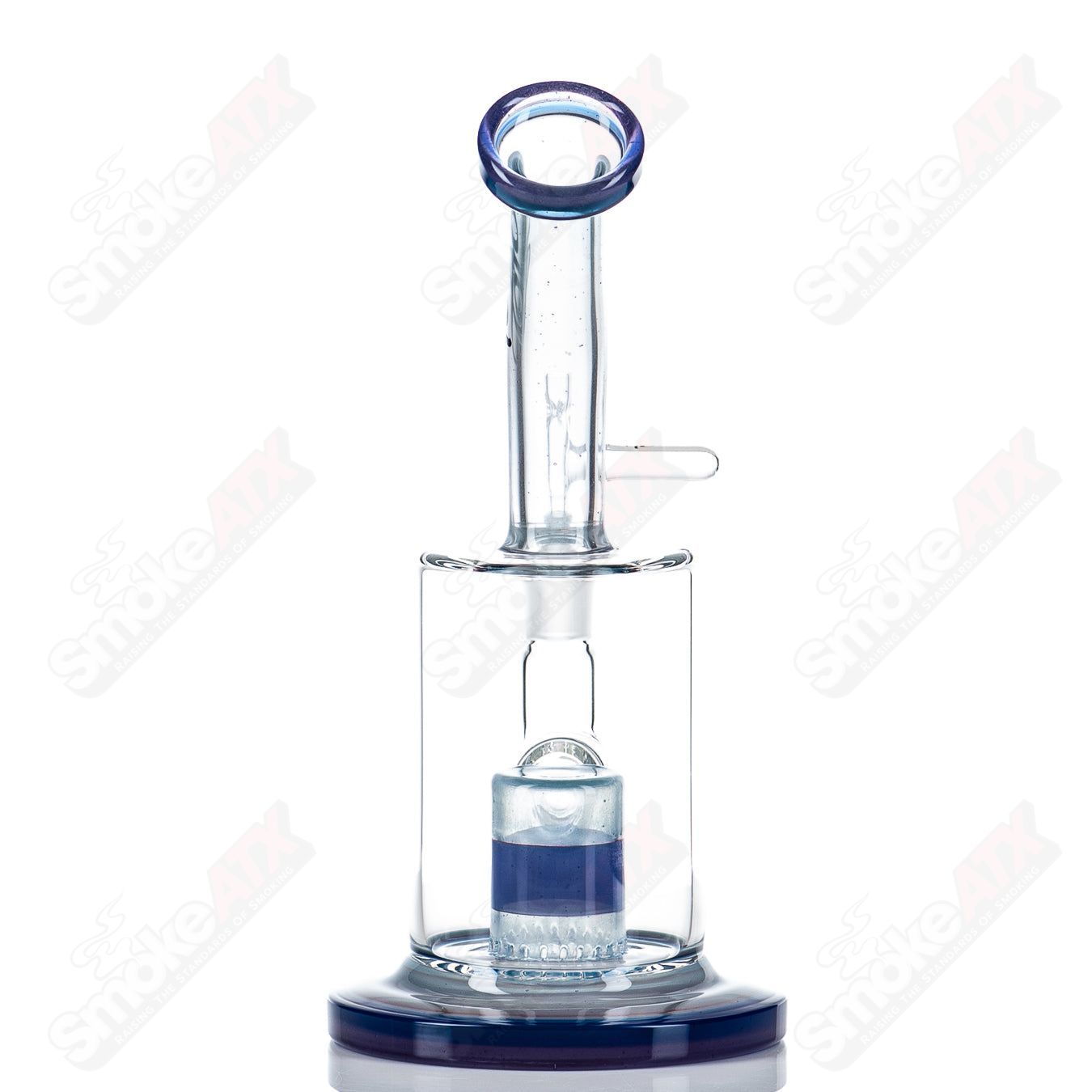 Toro Glass 14mm single froth concentrate rig with clear glass design, featuring a compact, cylindrical shape for smooth dabbing.