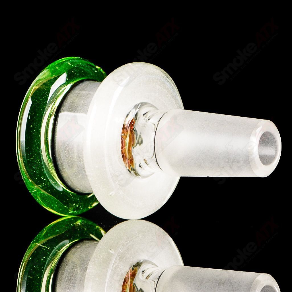 Mobius 14mm UV color elements multi-hole bowl, heady glass smoking accessory with vibrant UV-reactive design.