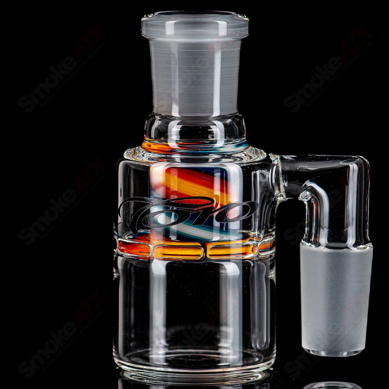 1 18/90 Dry Catch w/ Line Work by Toro Glass - Smoke ATX