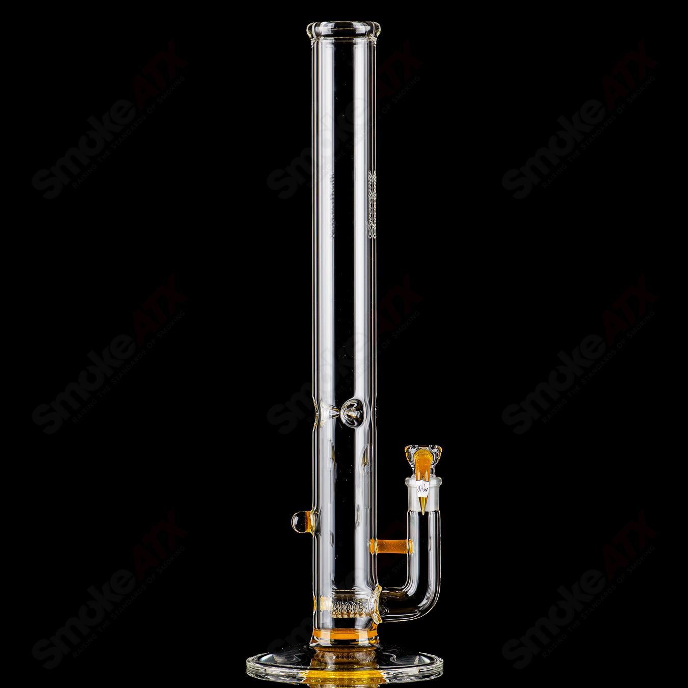Sovereignty Glass 50x5 Jumbo Downgrid Stemline Straight Tube with partial accent and Millie Sovereignty design.