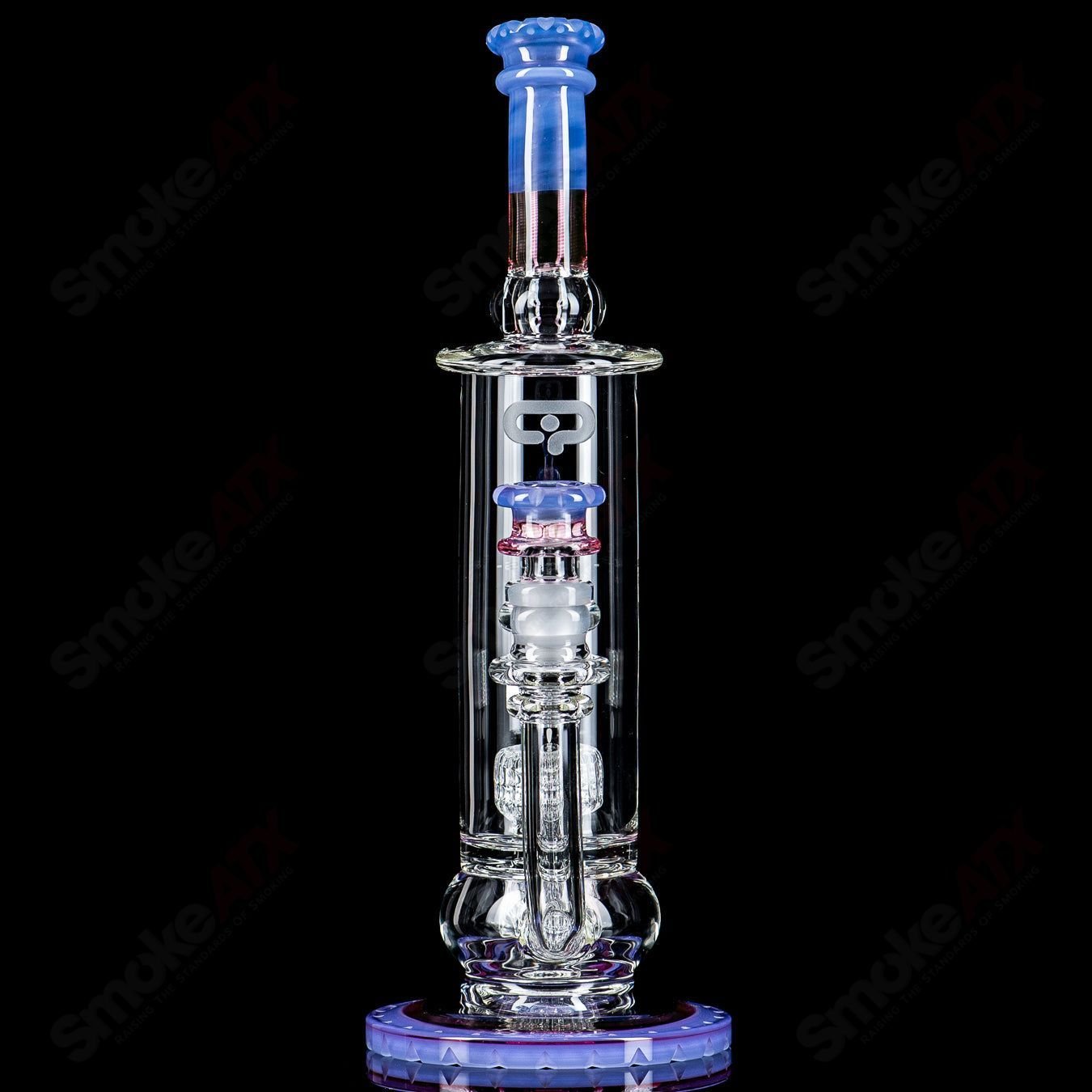 Mobius 60T V5 Hybrid Series Stereo Matrix glass waterpipe with intricate design and clear glass construction.