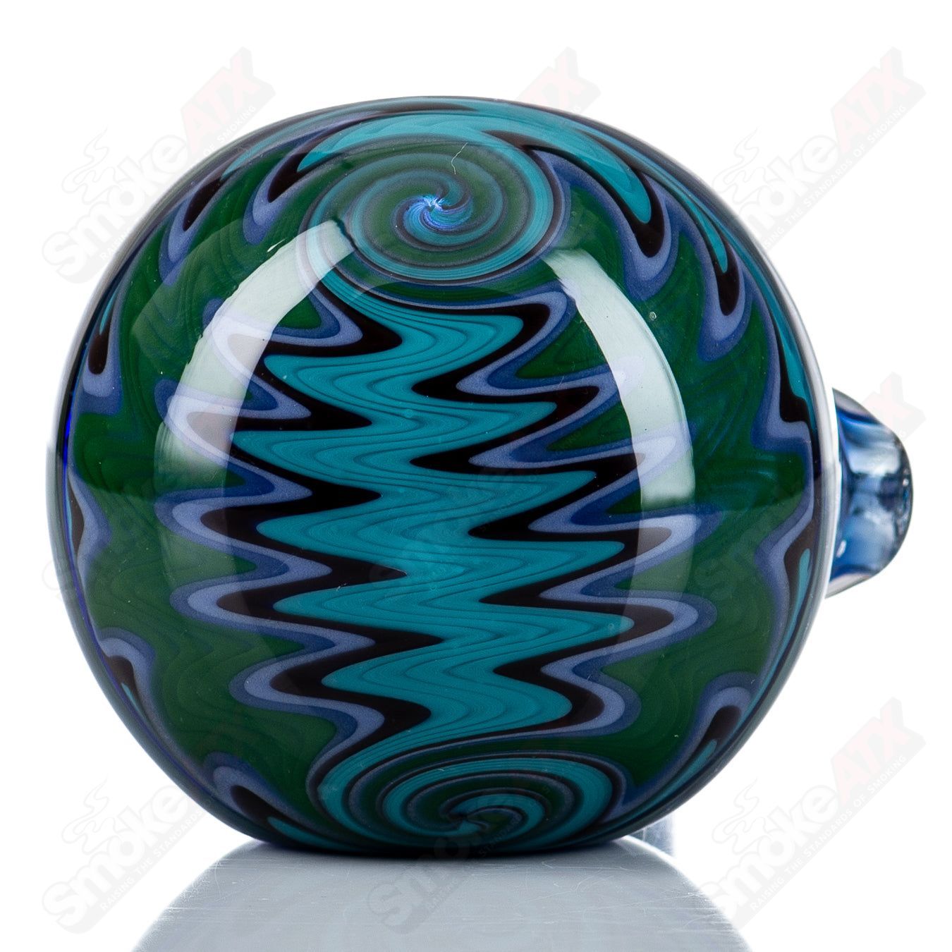 1 Cheese Grater Spoon w Spun Cap and Mouthpiece Boro Loco - Smoke ATX