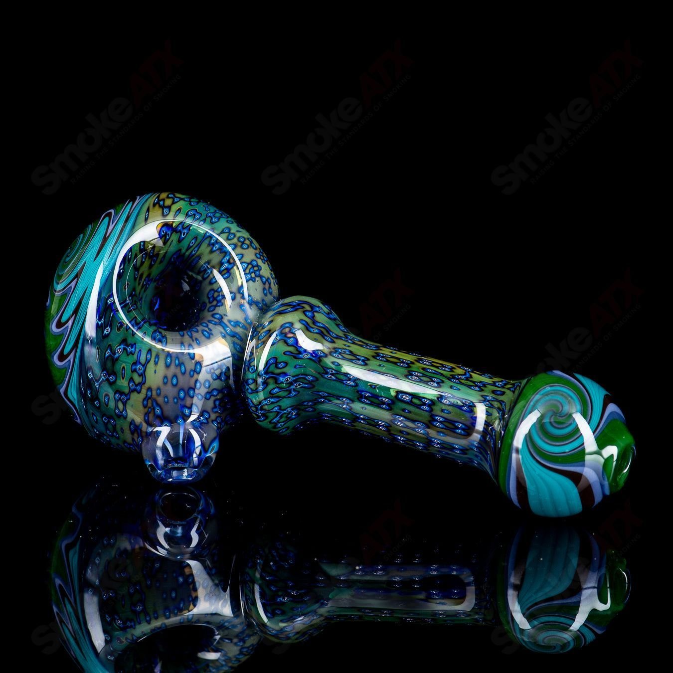 1 Cheese Grater Spoon w Spun Cap and Mouthpiece Boro Loco - Smoke ATX