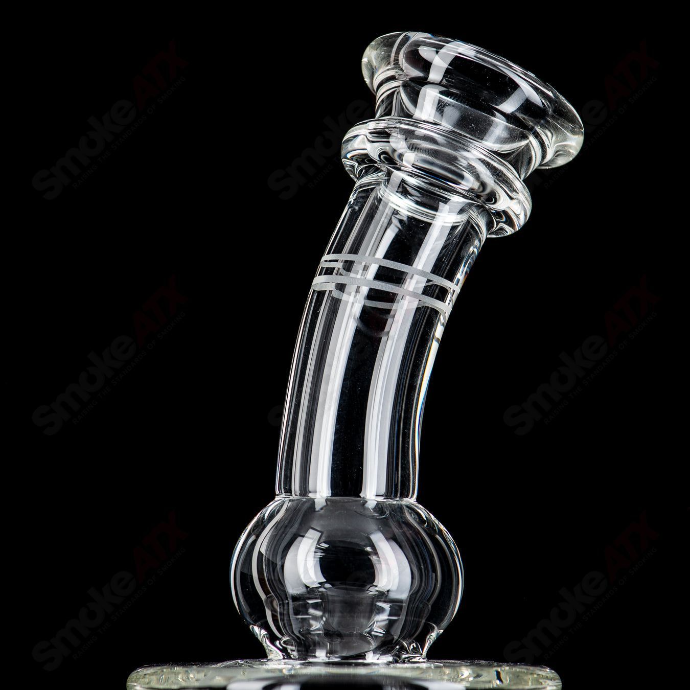 Cold worked 60T V5 Stereo Matrix glass waterpipe by Mobius, showcasing intricate design and durable craftsmanship.