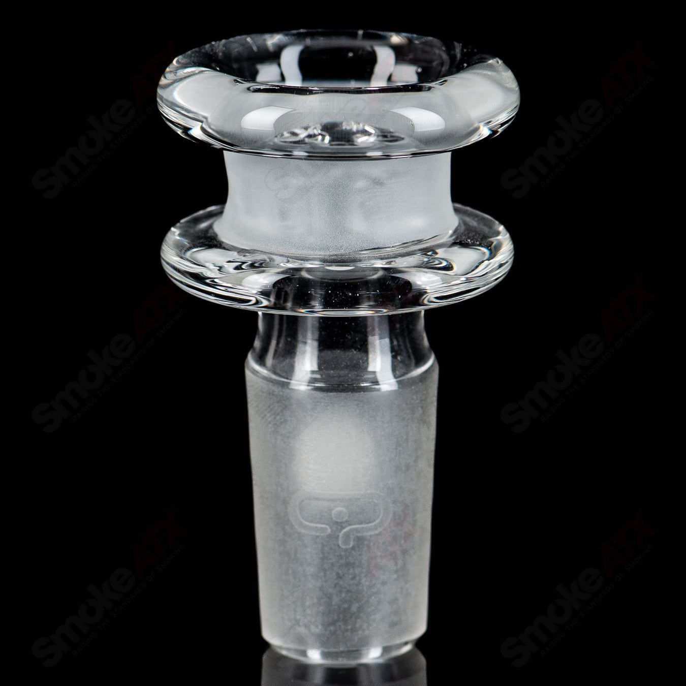 Mobius Cold Worked 60T V5 Stereo Matrix glass waterpipe with intricate design and clear glass bowl for smooth smoking.