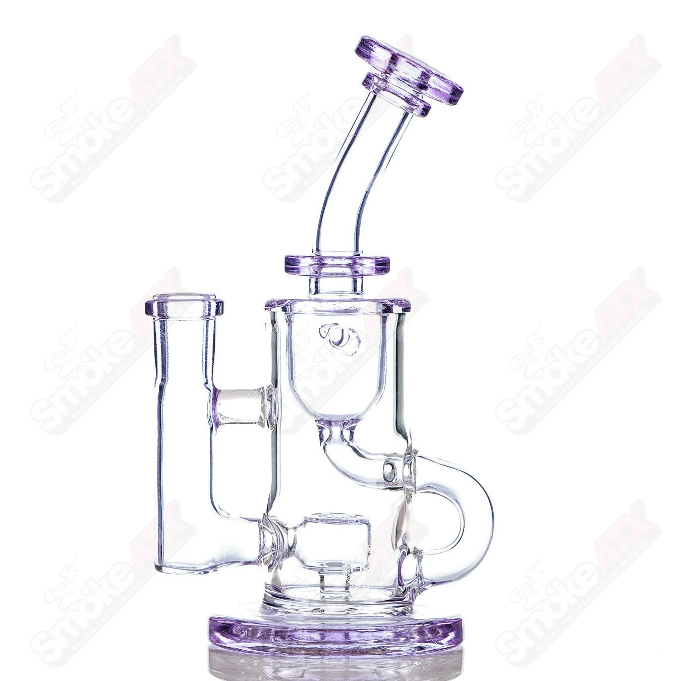 1 Color Seed Perc Klein Incycler Fat Boy Glass - Smoke ATX