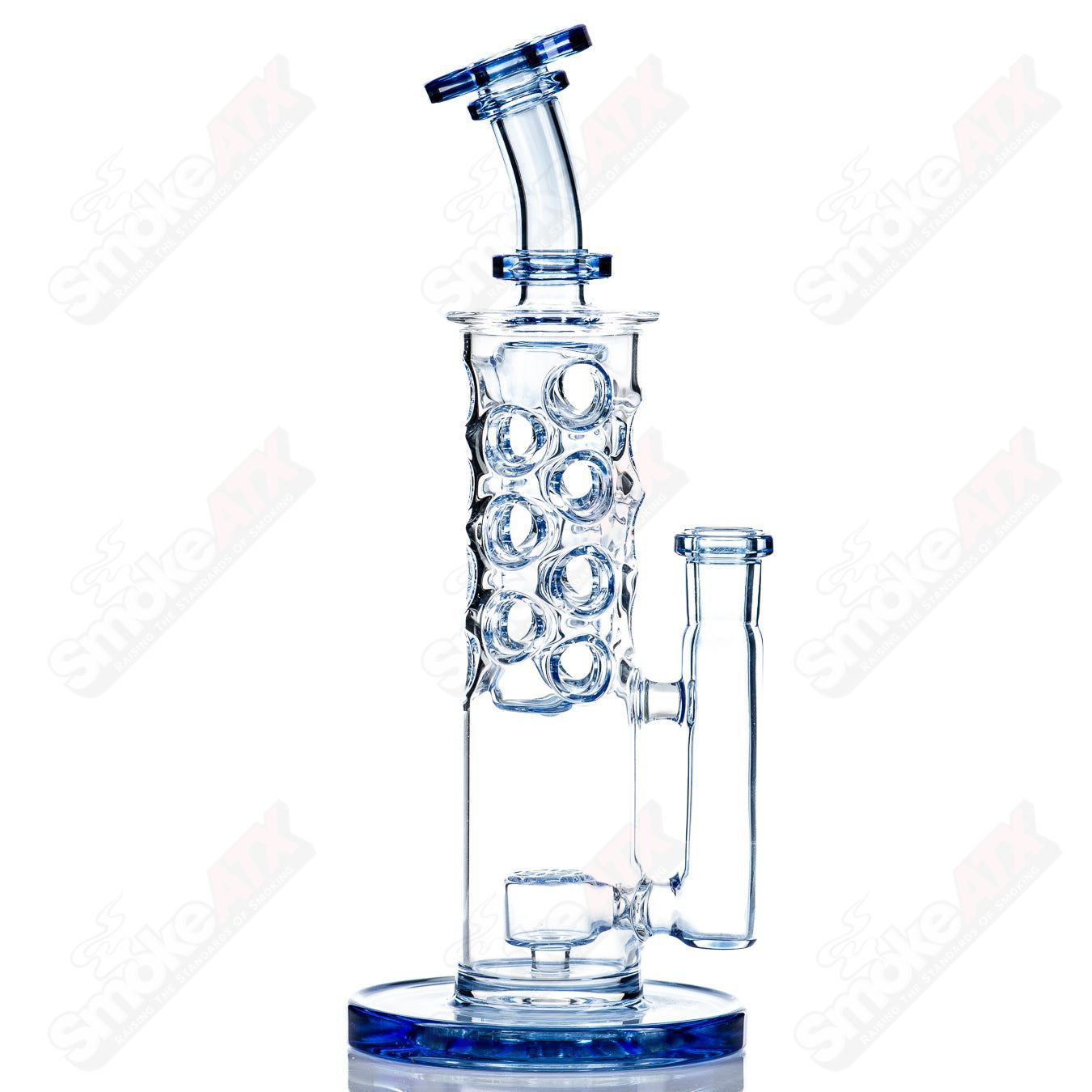 Color straight Fat Boy Glass accessory with a sleek design, featuring a vibrant solid color and clear glass construction.