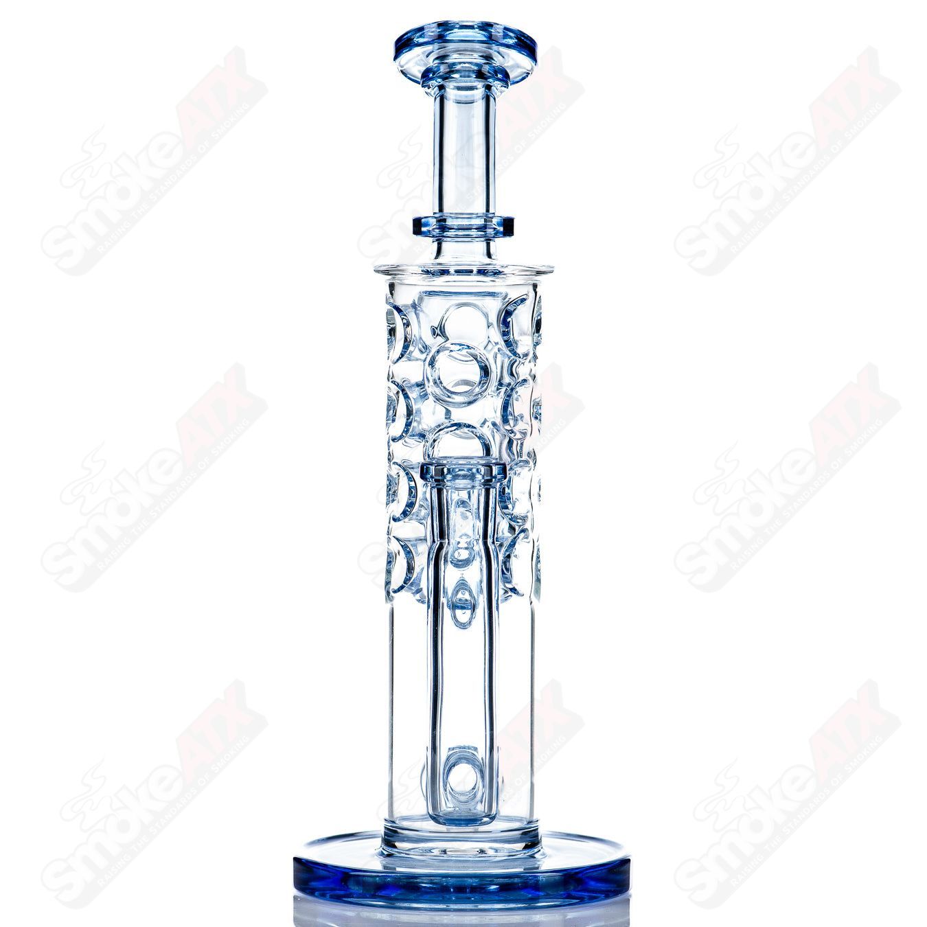 Clear straight glass accessory from Fat Boy Glass featuring a vibrant 1-color design, ideal for beverage serving.