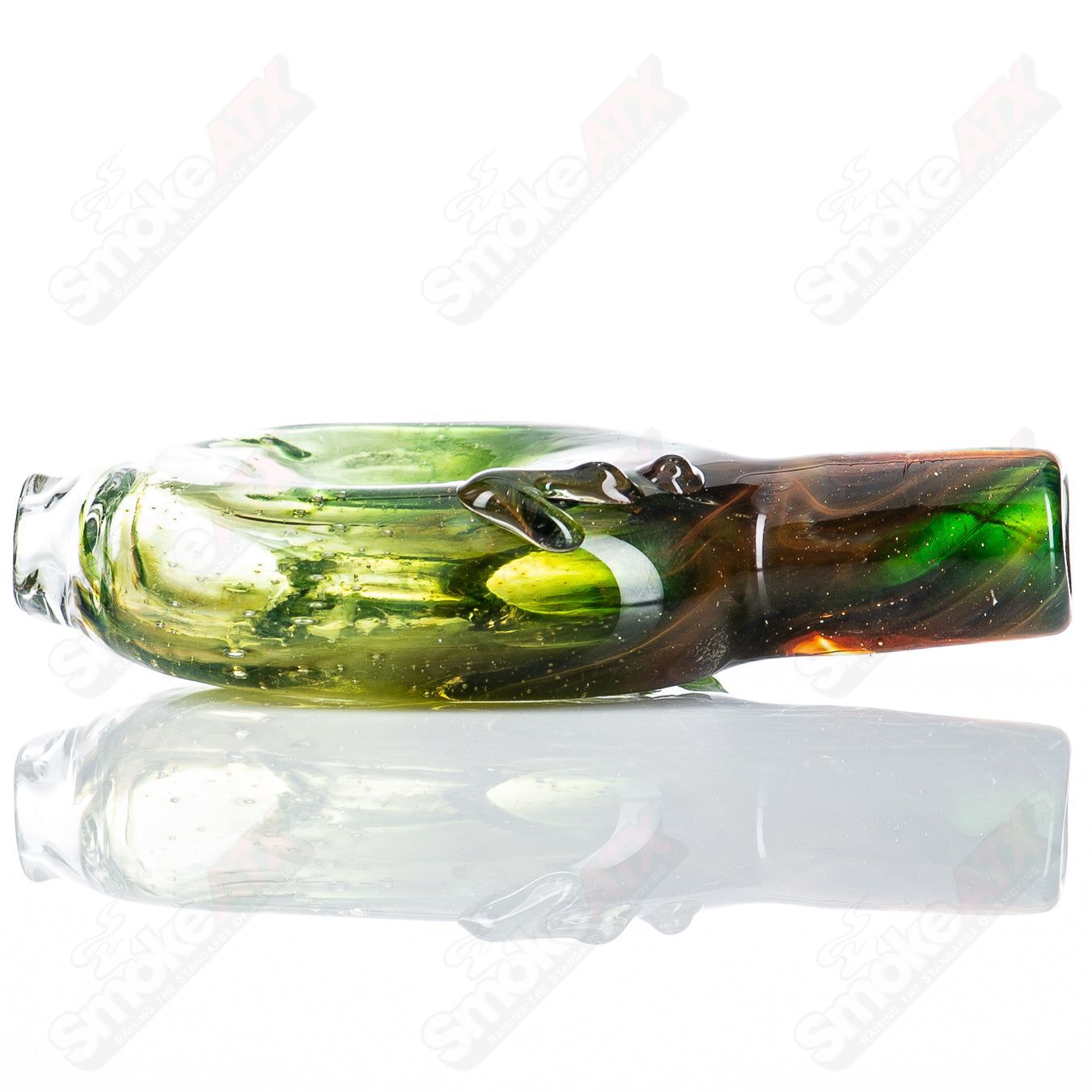 1 Dab Straw Holder Glass by Nobody - Smoke ATX